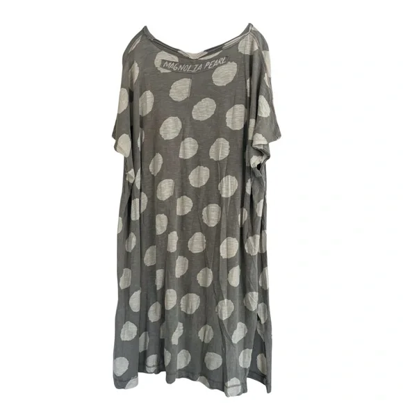 Magnolia Pearl Big Dot Cotton/Linen Blend Beau Dress